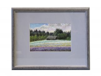 Matti Korhonen taideteos “Maisema Kainuusta”, signeerattu