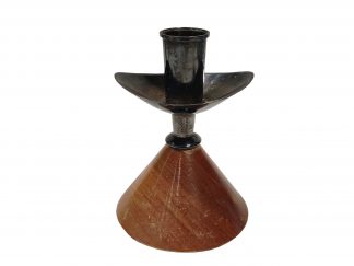 Anna-Greta Eker - Kynttilänjalka, hopea ja mahonki