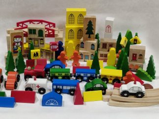 Puinen junarata – Biltema ja BRIO osia