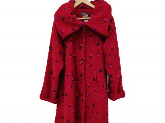 Aino punainen villakangastakki