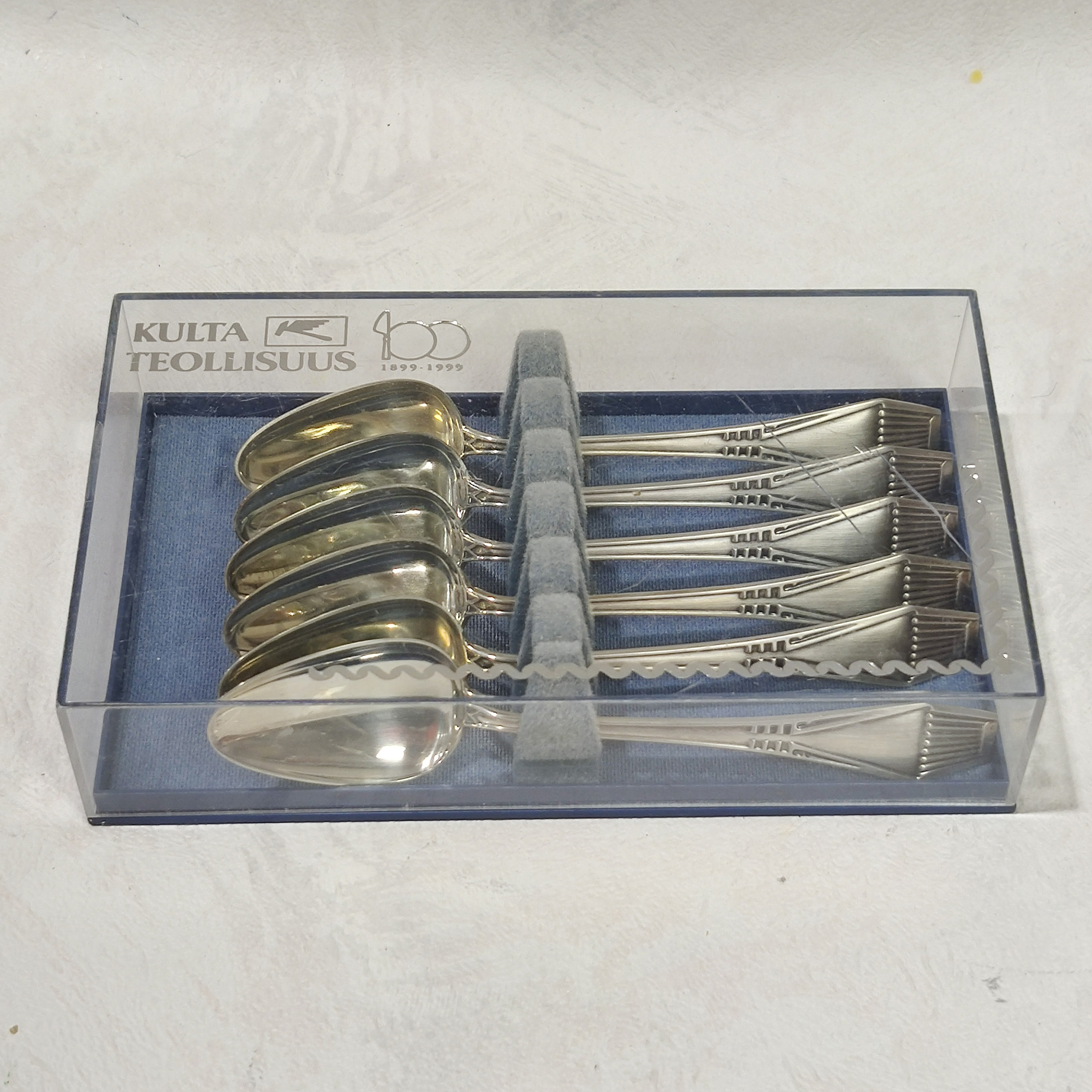 Suomalainen kahvilusikka 6 kpl, 830 hopeaa - 5