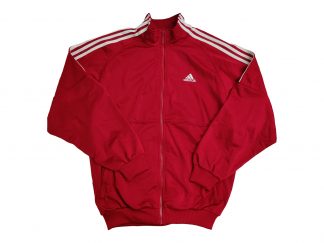 Vintage Adidas verkkatakki, punainen