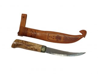 Kuusamon uistin puukko ja puukon tuppi