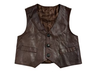 Big L kids’ leather vest