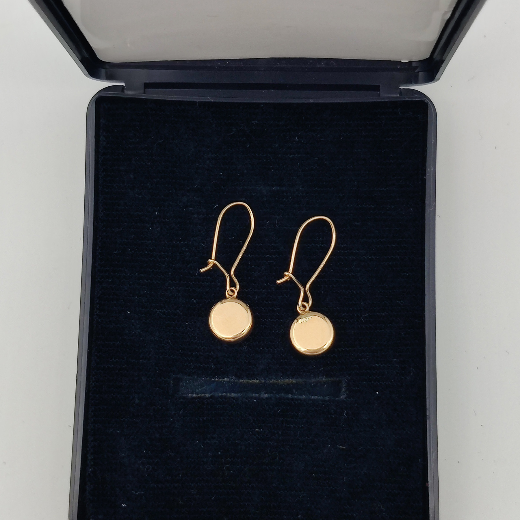 Kultaiset 14k (585) korvakorut spektroliitti - 3