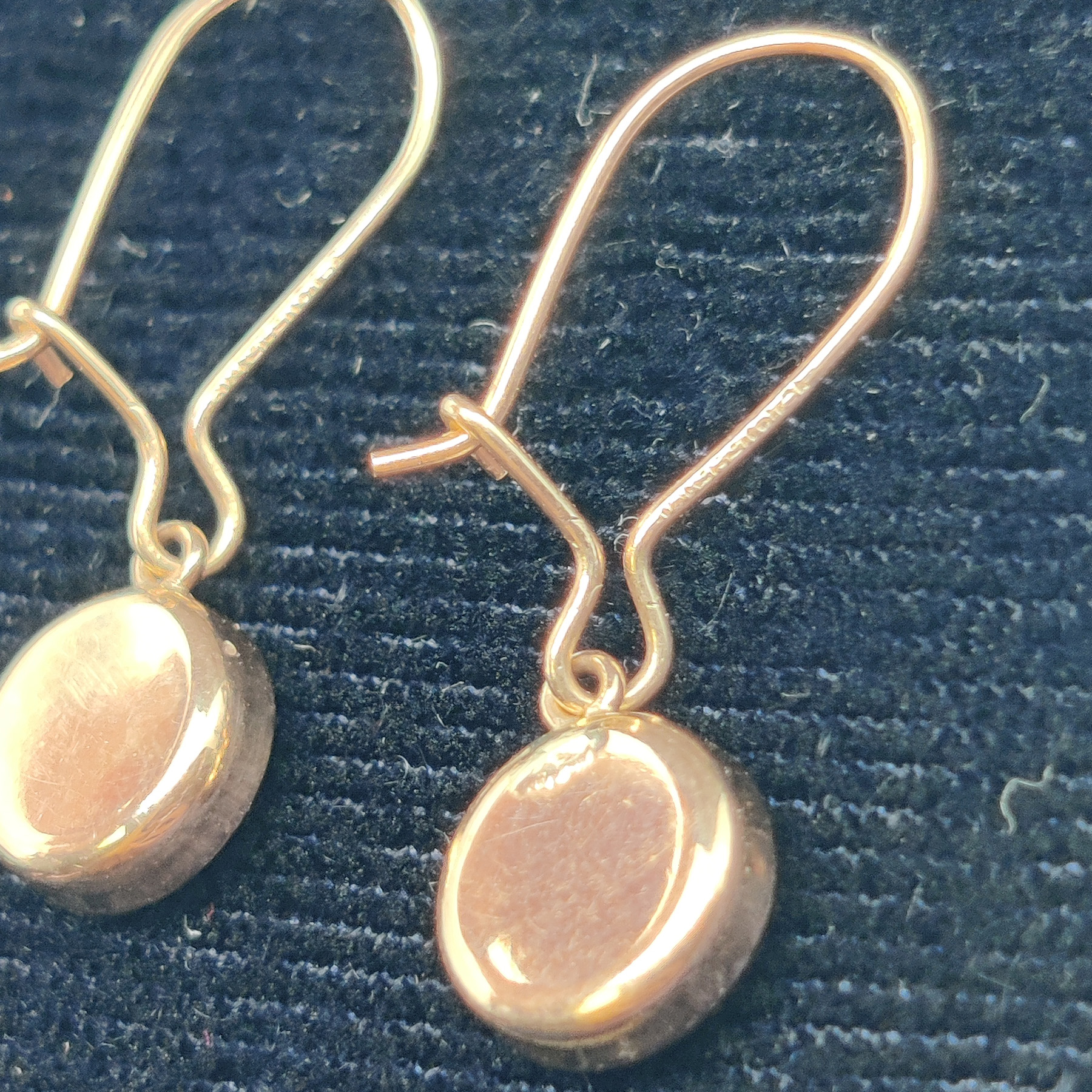 Kultaiset 14k (585) korvakorut spektroliitti - 4