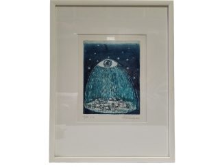 Taivaskin itkee, signeerattu grafiikka - Maija Paavola